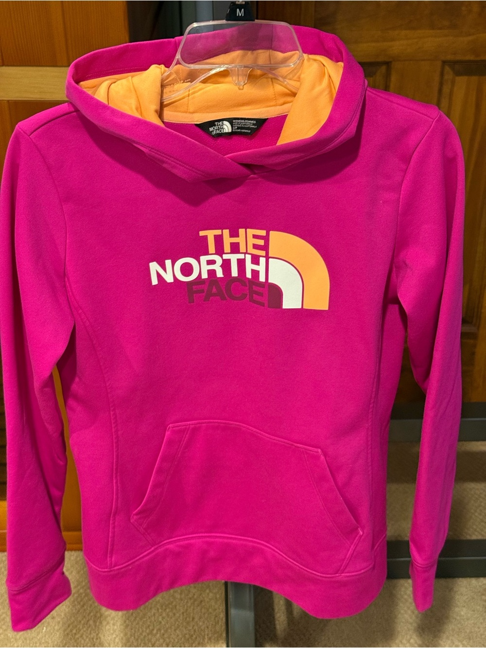 The North Face Womenโs Pink Pullover Hoodie